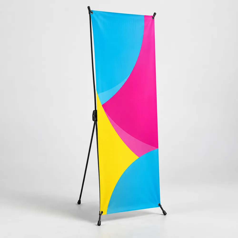 X-banner 60 x 160 cm avec structure en X – Negocepro Maroc